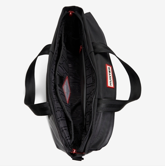 🖤🔹️Hunter🔹️ Black 12in Transport   Textile Duffle Bag In Black Weekender - Picture 8 of 9